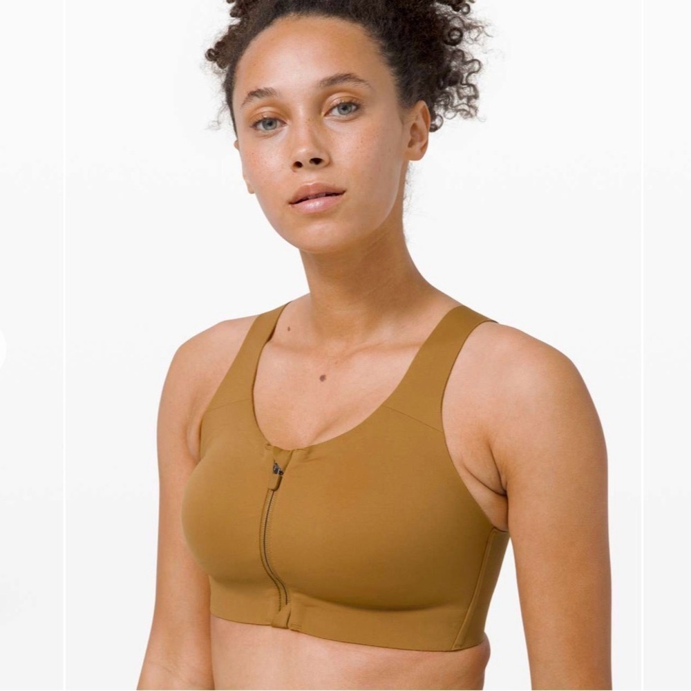 lululemon Lululemon Enlite Bra Zip Front *High Support in Spiced Bronze